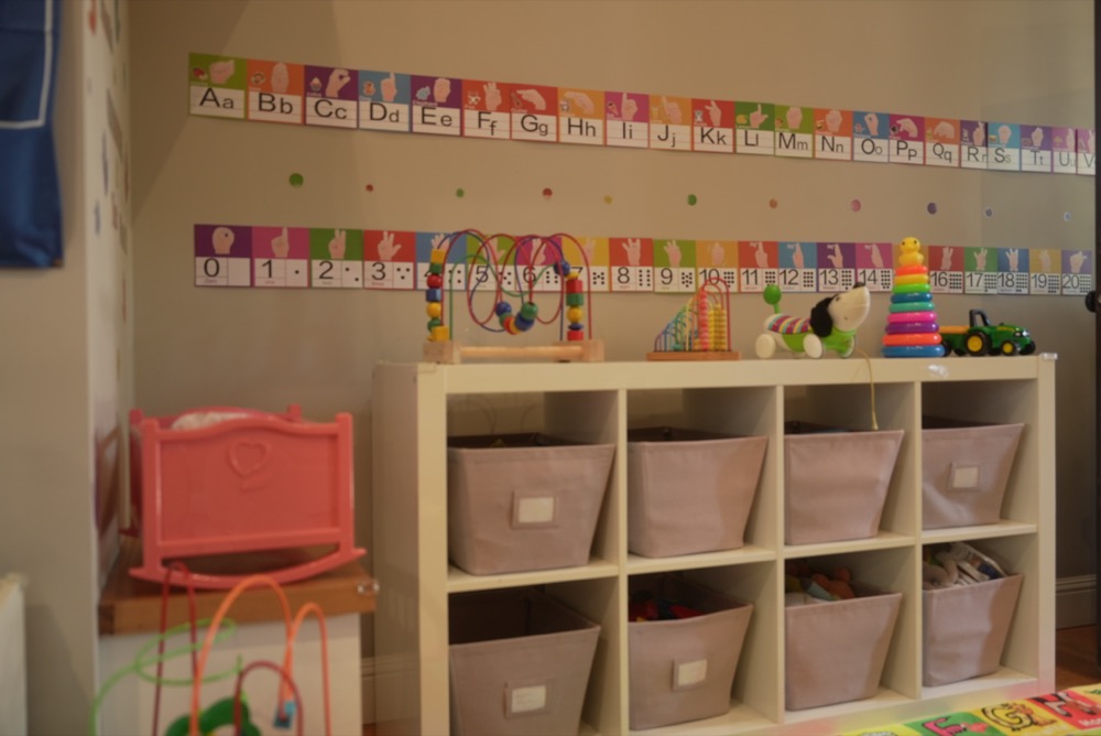 Alphabet learning area